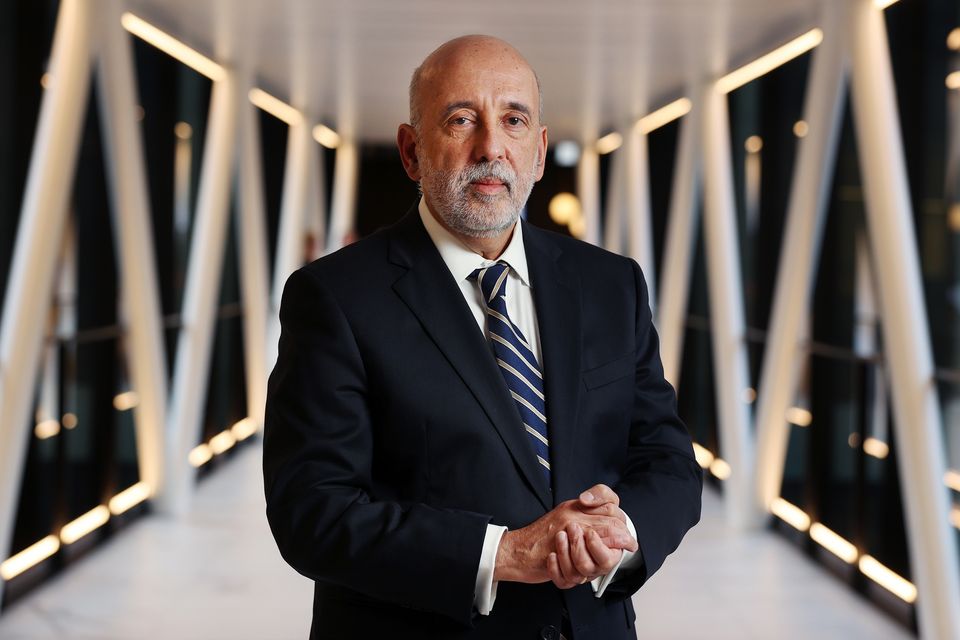 Central Bank Governor Gabriel Makhlouf told TDs and senators that Irish banks are making around €1.8bn a year by putting household and business deposits in the European Central Bank where the deposit rate is currently 3.25pc. Photo: Steve Humphreys