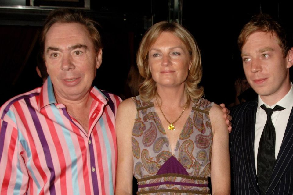 Andrew Lloyd Webber with wife Madeleine, and son Nicholas Lloyd Webber. Photo: Dave M. Benett/Getty