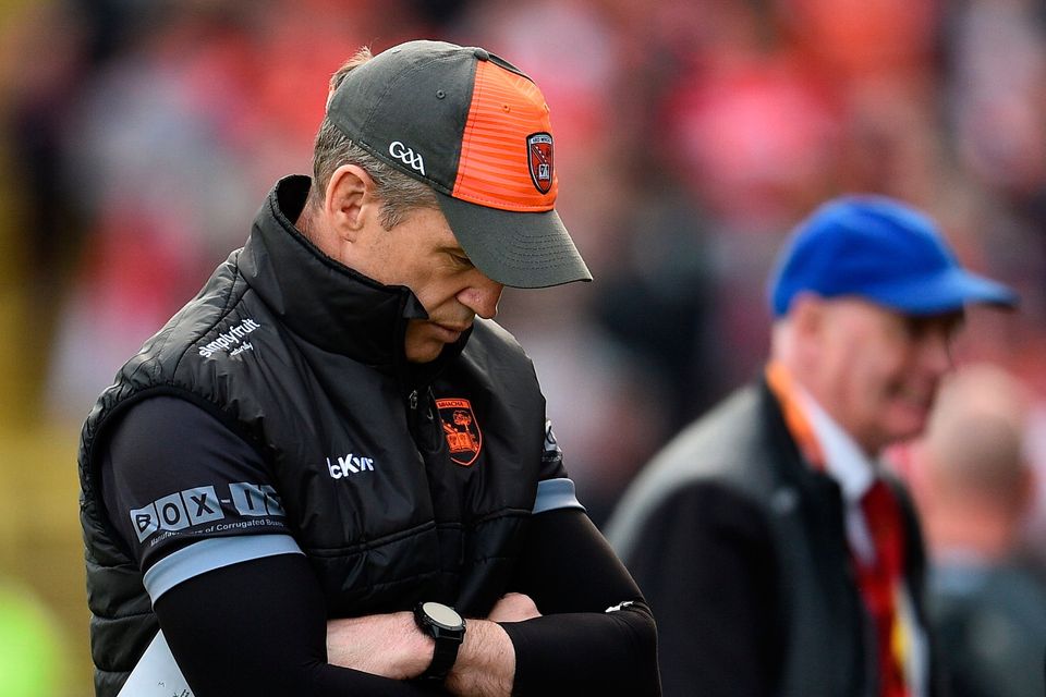 Kieran McGeeney hasn't won a trophy in his 15 years in management. Photo: Sportsfile