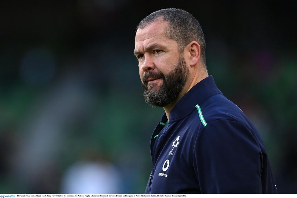 Selection dilemmas: Ireland head coach Andy Farrell. Photo: Sportsfile