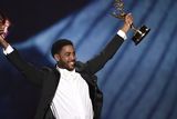 thumbnail: When They See Us star Jharrel Jerome paid tribute to the “exonerated five” as he won his first Emmy Award (Phil McCarten/Invision for the Television Academy/AP Images)