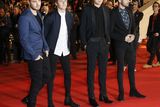 thumbnail: Members of British band One Direction (L to R) Liam Payne, Niall Horan, Harry Styles and Zayn Malik pose upon their arrival at the Palais des Festivals to attend the 16th Annual NRJ Music Awards