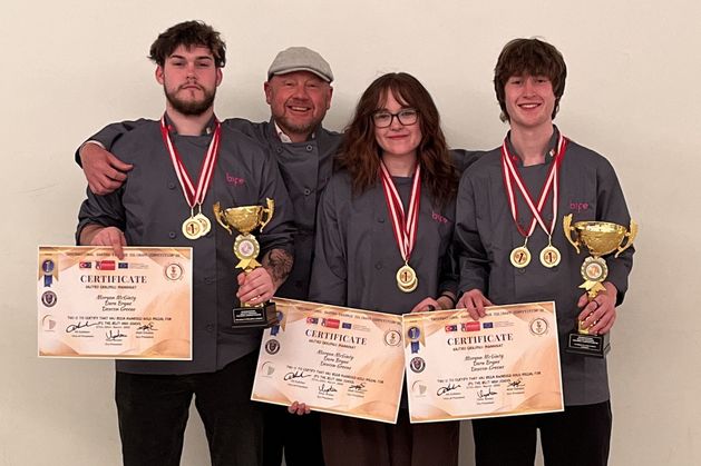 Budding Wicklow chefs win gold medals for main, fish and dessert courses at Turkey competition