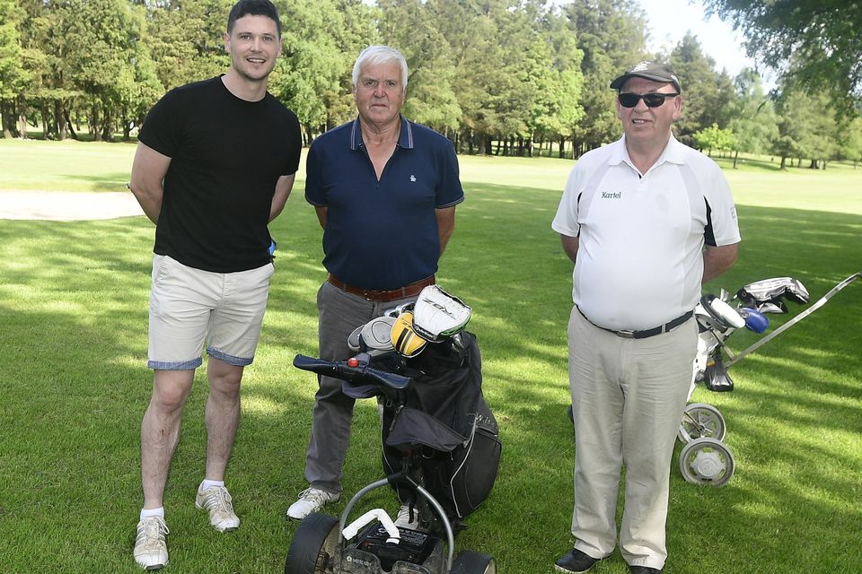 All the Coleman's Diarmuid, Jerry and Eddie maintained a strong Ballydesmond representation at the Duhallow GAA Golf Classic in Kanturk. Picture John Tarrant