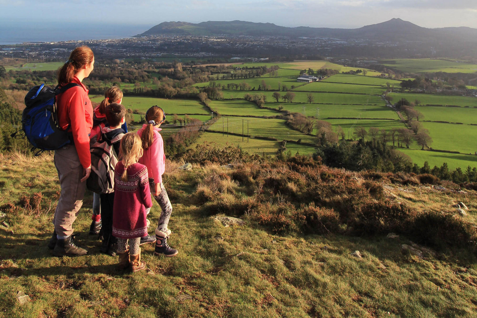 A bit of a climb but the views at the summit of Carrickgollogan in Co Dublin make it well worthwhile. Picture from 'Family Walks Around Dublin – A Walking Guide', by Adrian Hendroff, published by The Collins Press.