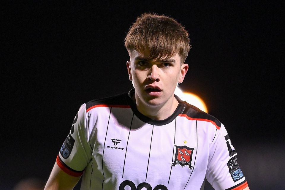 Dundalk's Eoin Kenny in action against Bohemians at Dalymount Park on Monday. Photo: Stephen McCarthy/Sportsfile