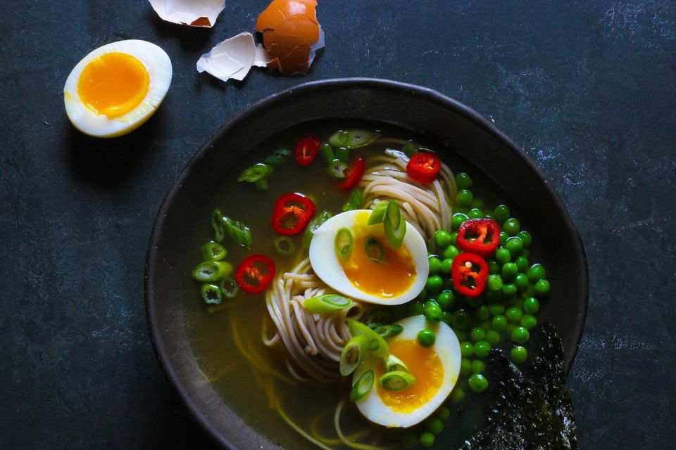 "This noodle bowl recipe is like Lego — you build it yourself." Photo: Susan Jane White