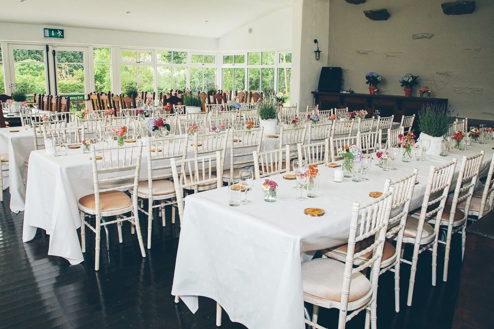 The couple held their reception in Glendalough House
