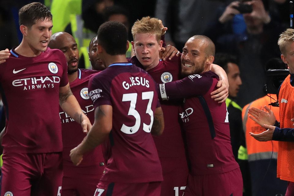 Kevin De Bruyne scored against his old club as Manchester City went back to the top of the table