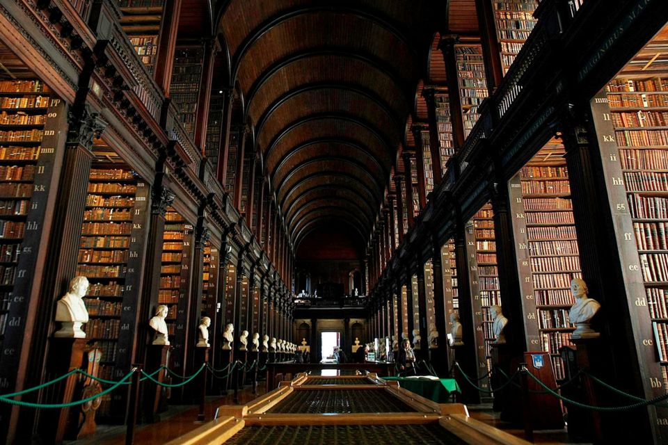 Long Room Library in Trinity College Dublin
