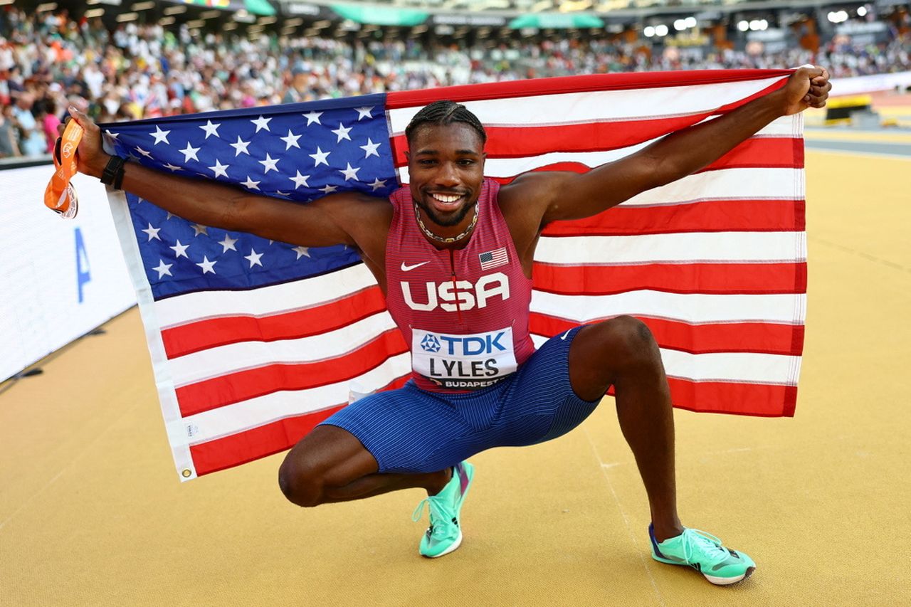 Noah Lyles of the United States takes gold in tight men’s 100m final at ...