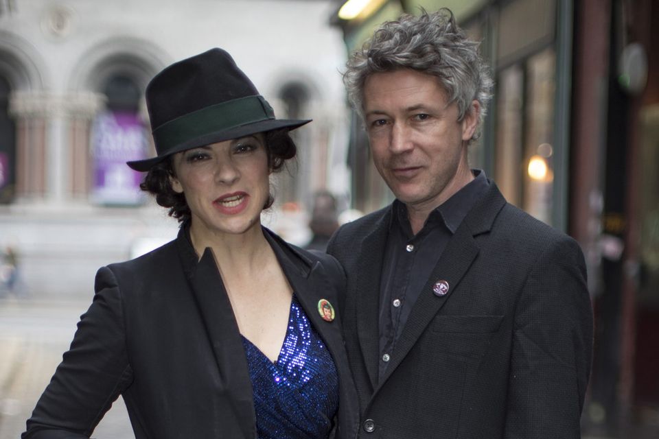 Aidan Gillen with Camille O’Sullivan at the Rock Against Homelessness concert at the Olympia