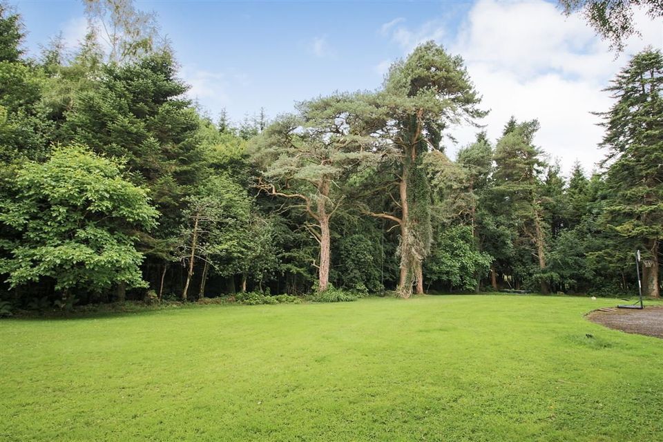 The exterior features extensive tarmac parking, lawns and mature wooded setting totalling approximately half an acre. 