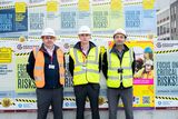 thumbnail: From this year’s construction industry federation safety month events,  Gary Byrne – Operations Director, Paul Nicholls – Managing Director, Derek Murphy – Head of EHS