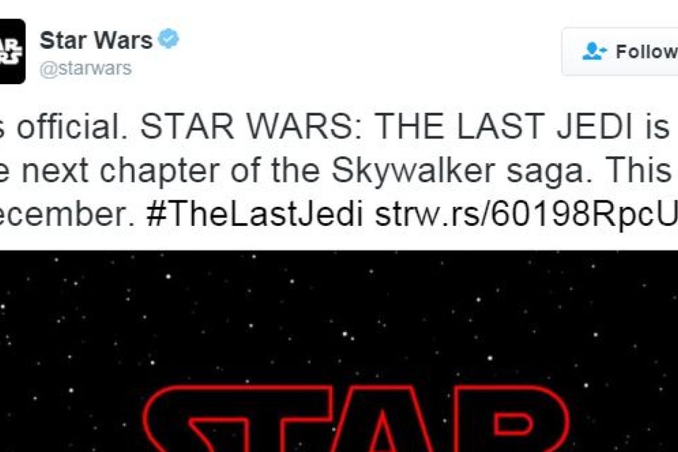 The Last Jedi – Star Wars VIII gets a name and a release date