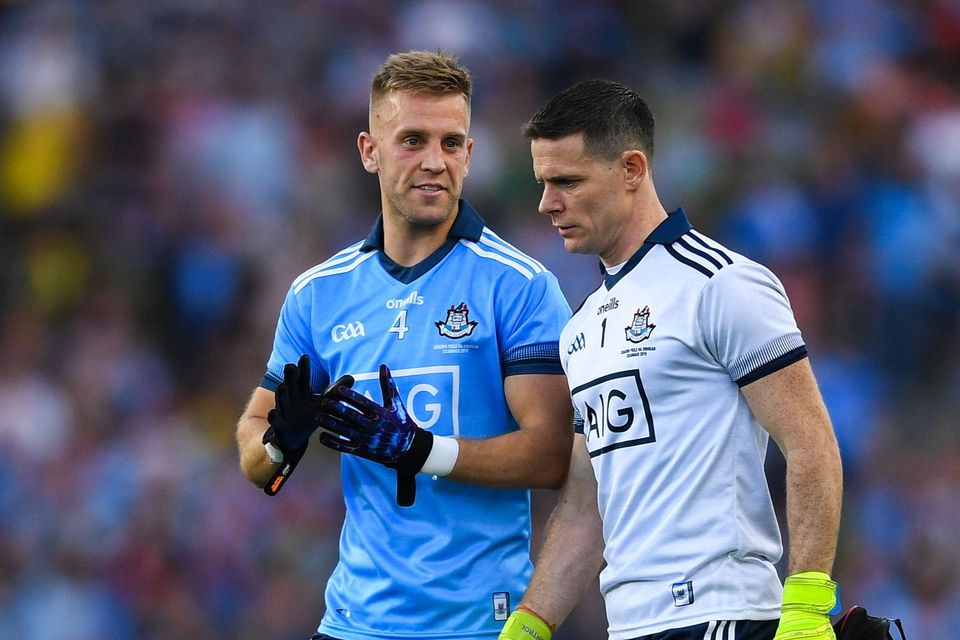 Jonny Cooper (left) stepped away from the Dublin set-up ahead of the 2023 season. Image: Sportsfile.