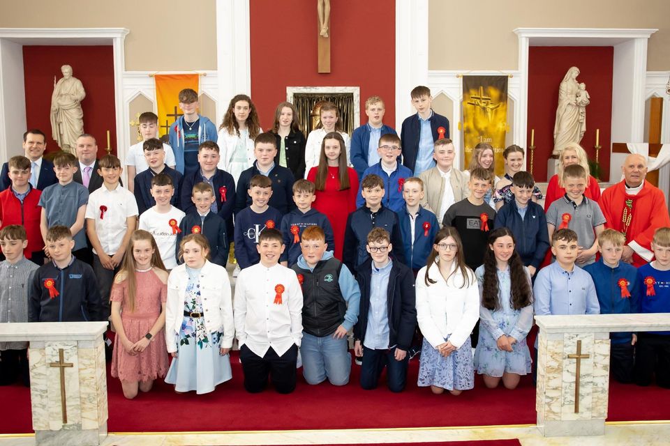 Scoil Mhuire Horeswood confirmation. Photo; Mary Browne