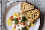 thumbnail: "These Turkish eggs are just delicious at any time of the day." Photo: Tony Gavin