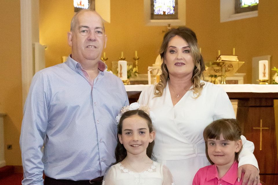 St Canices and Shanbogh communion. From left; Darragh, Seodín, Yvonne and Fíadh Murphy from New Ross. Photo; Mary Browne