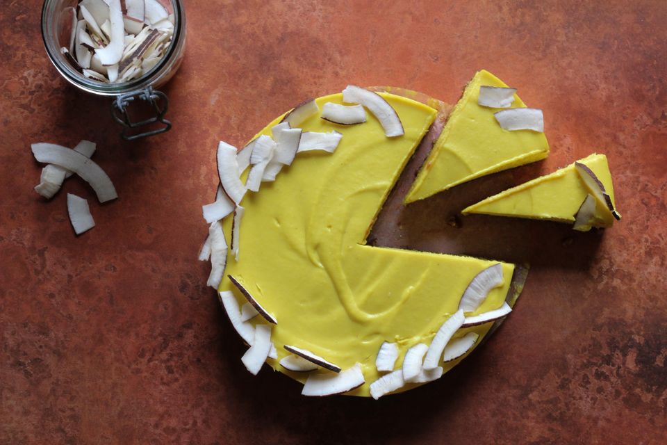 Pineapple and coconut ice-cream-style cake. Photo: Susan Jane White