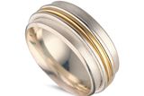 thumbnail: Spinning ring in silver and 18ct gold, €850, Stonechat, Westbury Mall, D2, or see stonechatjewellers.ie