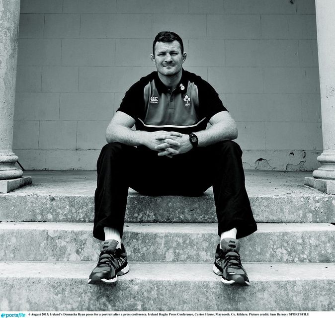 6 August 2015; Ireland's Donnacha Ryan poses for a portrait after a press conference. Ireland Rugby Press Conference, Carton House, Maynooth, Co. Kildare. Picture credit: Sam Barnes / SPORTSFILE