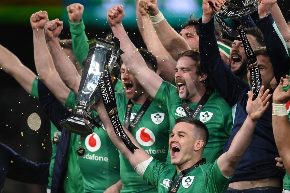 Ireland celebrate this year's Grand Slam