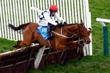 thumbnail: Paul Townend riding Ballyburn on their way to winning the Gallagher Novices’ Hurdle