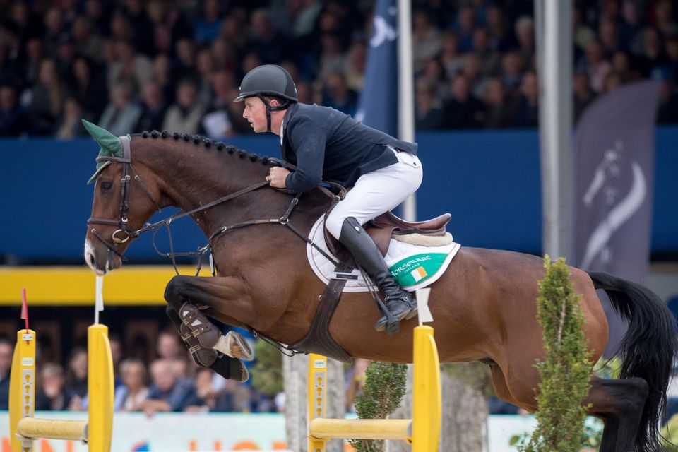 Ger O'Neill on his way to winning the gold medal on Killossery Kaiden. Photo: Dirk Caremans/FEI