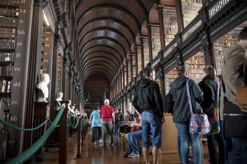 The Long Room at Trinity College. Photo: Tourism Ireland