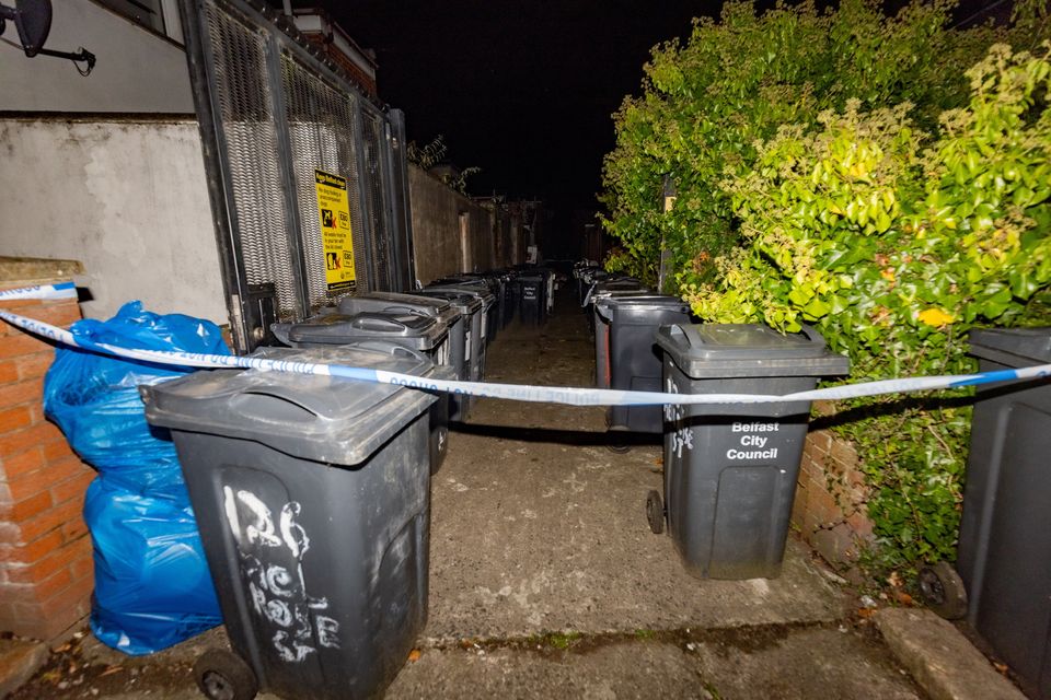 Police at the scene close to Melrose Street in south Belfast on October 6th 2024 (Photo by Kevin Scott)