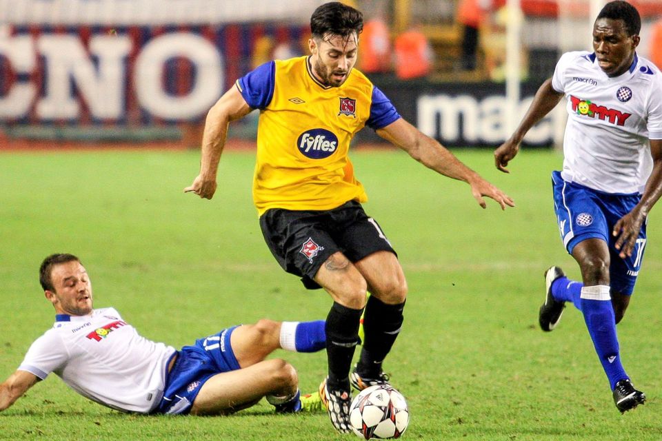 Richie Towell, Dundalk FC, in action against Hajduk Split. Picture: Ivo Cagalj/SPORTSFILE