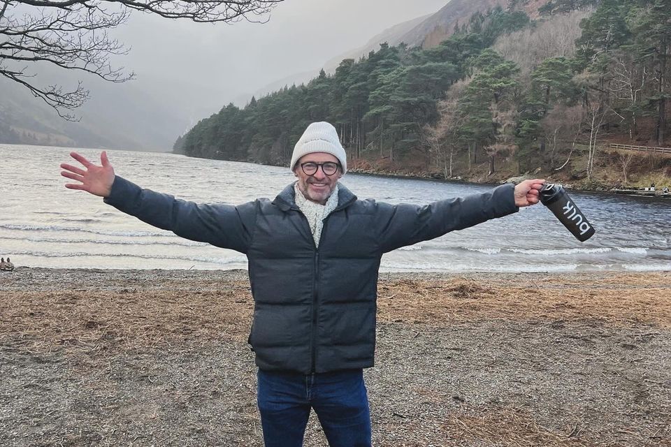 Hugh pictured in what locals have spotted is Glendalough