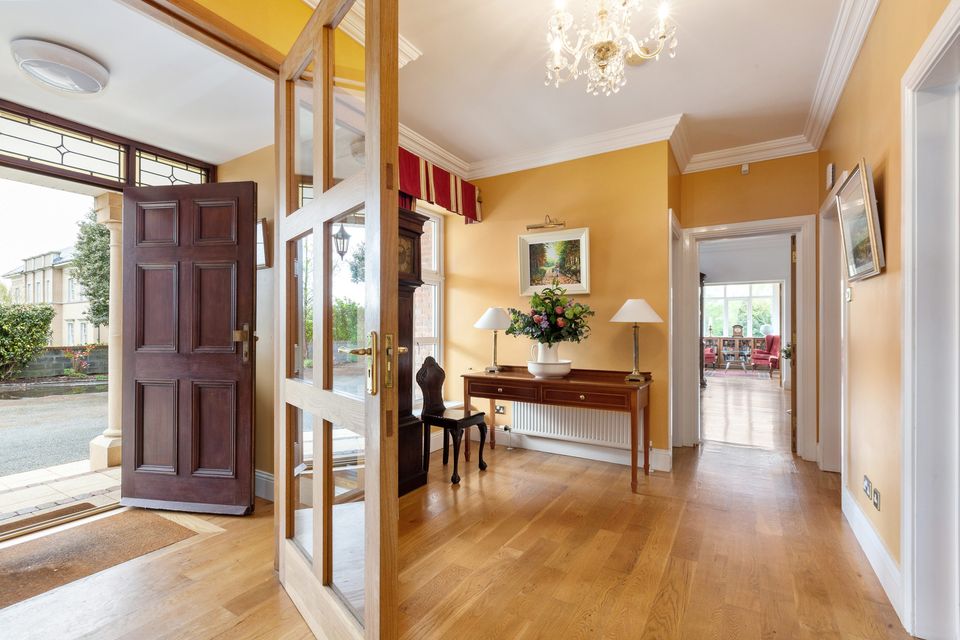 The hallway of the property