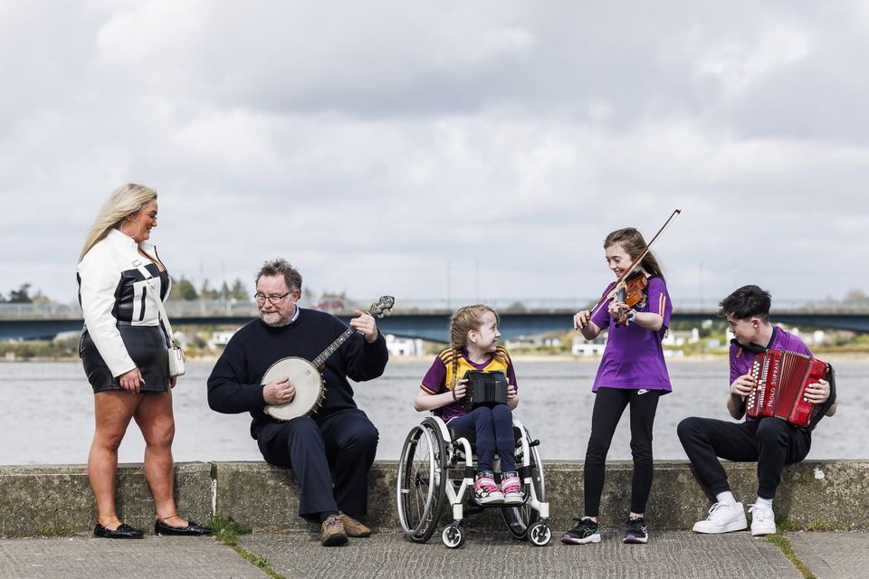Betty Connors, John Roche, Grace Murphy, Corra O’Donovan and Scott O’Reilly pictured at the launch of this year's Fleadh Cheoil na hÉireann. Picture Andres Poveda