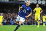 thumbnail: Steven Naismith of Everton celebrates scoring his team's second goal