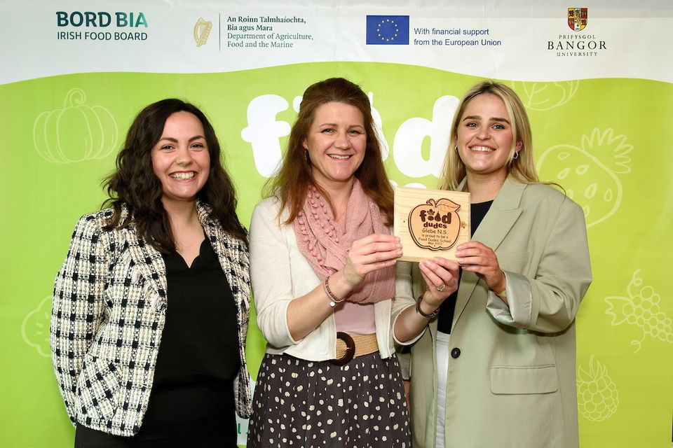 Oonagh Trehin, Bord Bia Healthy Eating Executive, Aline Atkinson, Glebe NS and Bríd Collins, Real Nation Food Dudes Project Manager.