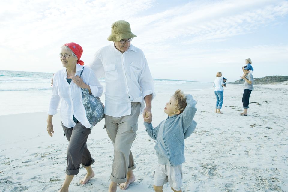 Grandparents have a big say in when and where the family holiday takes place. Photo: Picture posed/Getty Images