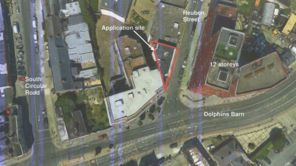 The site of the planned development on Reuben Street