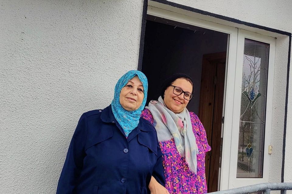 Shereen Alsabbagh with her mother Najwa (75) in Ballaghderreen, Co Roscommon