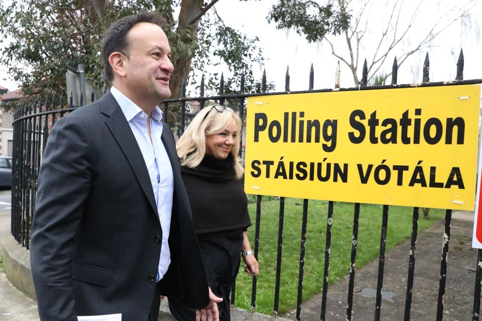 Taoiseach Leo Varadkar at a polling station for the recent referendums. Photo: PA