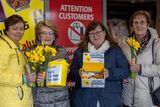 thumbnail: Pictured l-r are Sheila O'Mahony, Anne O'Shea, Kathy Ivory, Peggy O'Sullivan pictured at Killarney SuperValu on Daffodil Day on Friday. Photo by Tatyana McGough.
