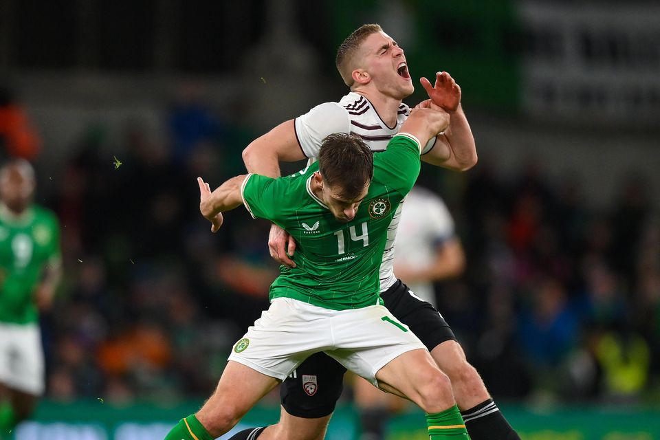 Jayson Molumby started for Ireland against Latvia last Wednesday. Photo by Brendan Moran/Sportsfile