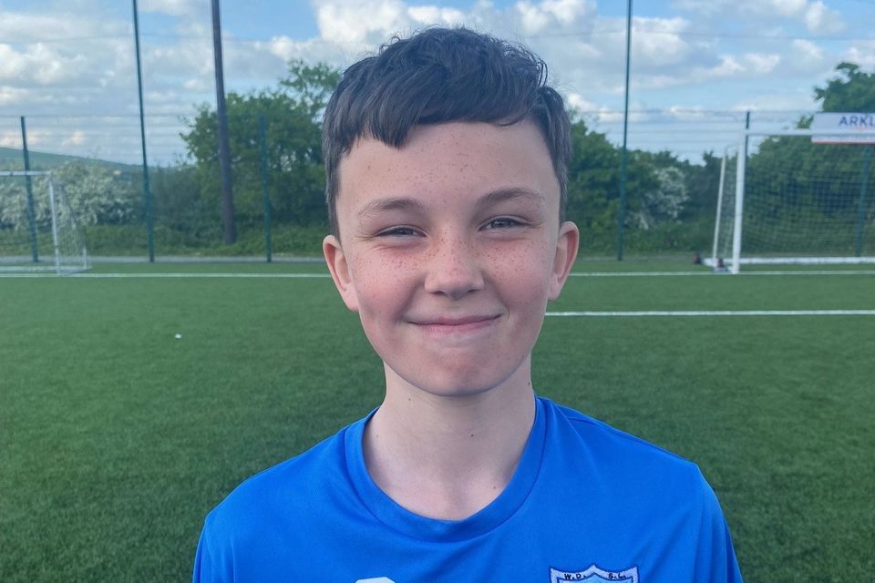 Sam Moraghan of Glencormac United U13s who captained his County Wicklow team in their All-Ireland 4-2 defeat to Longford.