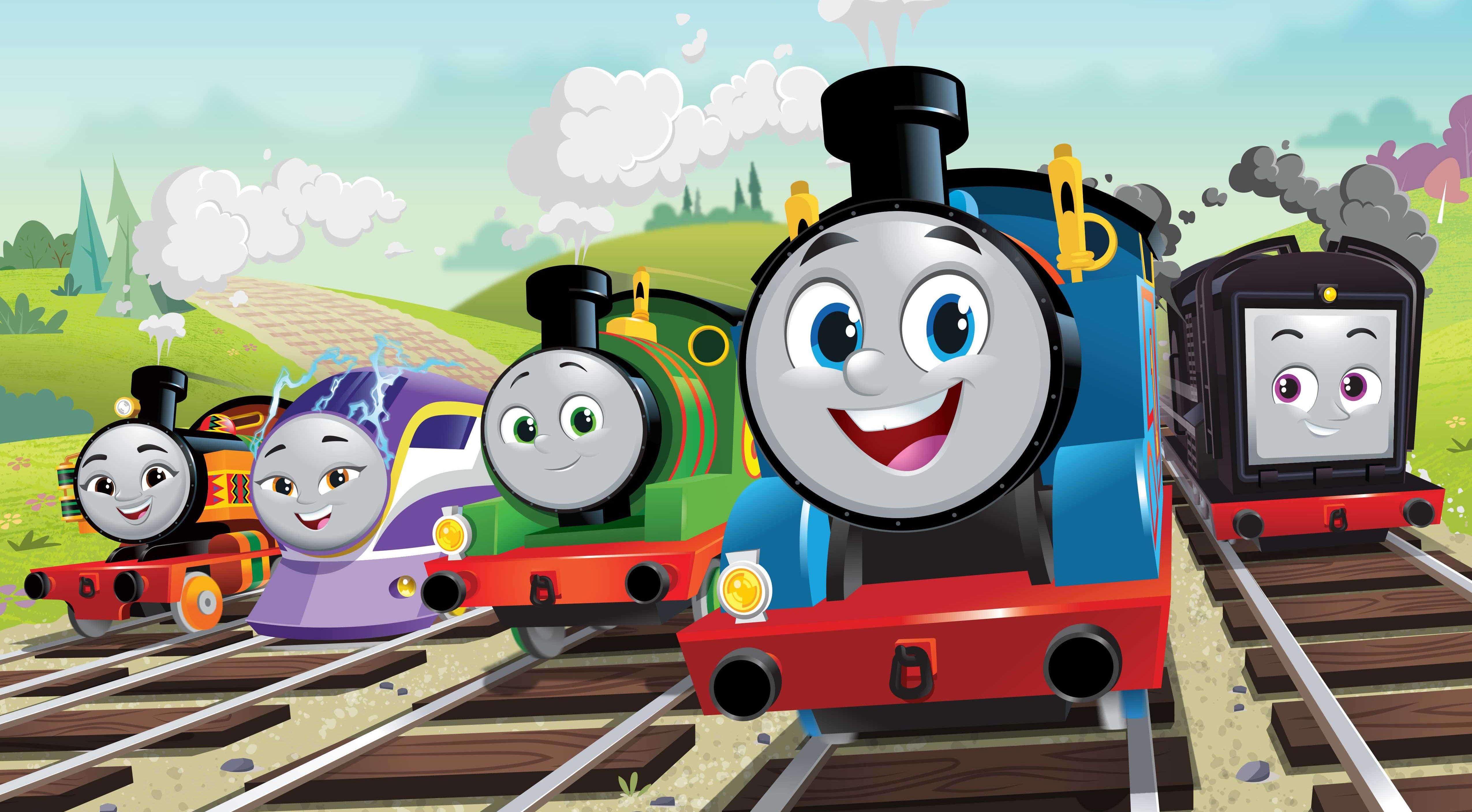 Поезд мух. Thomas and friends all engines go.