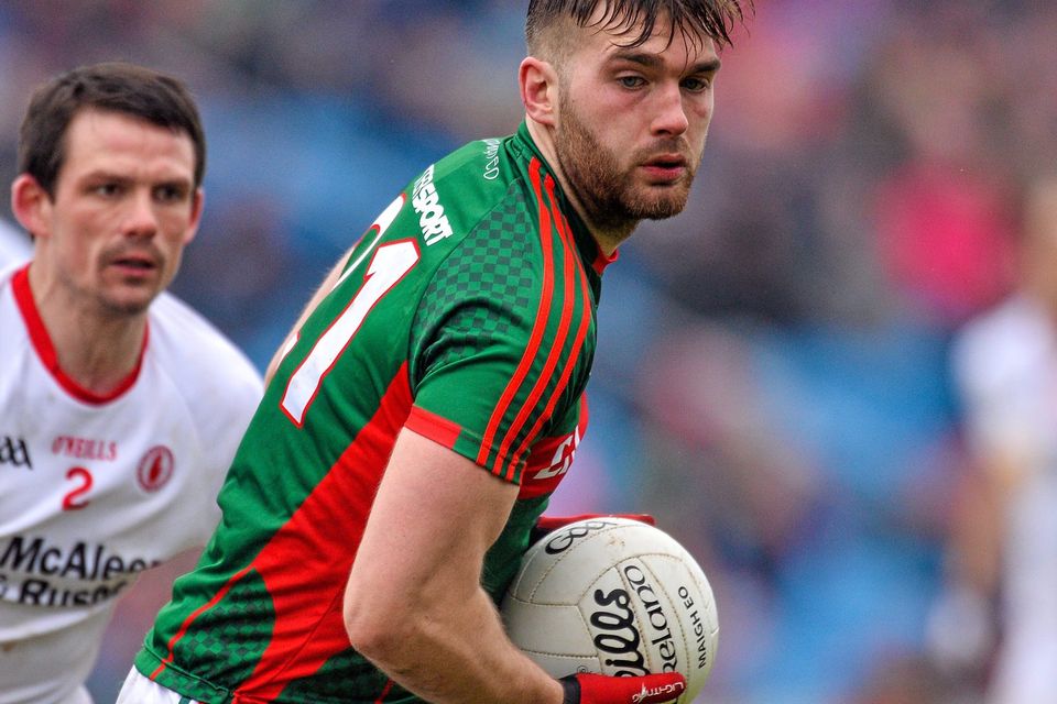 Aidan O’Shea (pictured) and Mark Ronaldson are Mayo’s top scorers from open play in their four League games, each scoring 1-6.