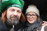 thumbnail: Tomasz and Magdalena on West Street for the parade.