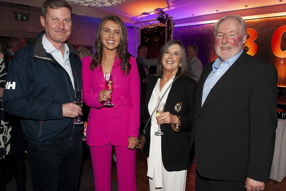Donagh Sheridan, Faye Kelly, Bernie Kehoe and David Dempsey at the  Joyces 80th Anniversary celebrations in the Ferrycarrig Hotel. Pic: Jim Campbell