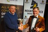 thumbnail: Niall McGrath being presented with Best Director Award by All Ireland Adjudicator Walker Ewart ADA at the Finals in Mountmellick.