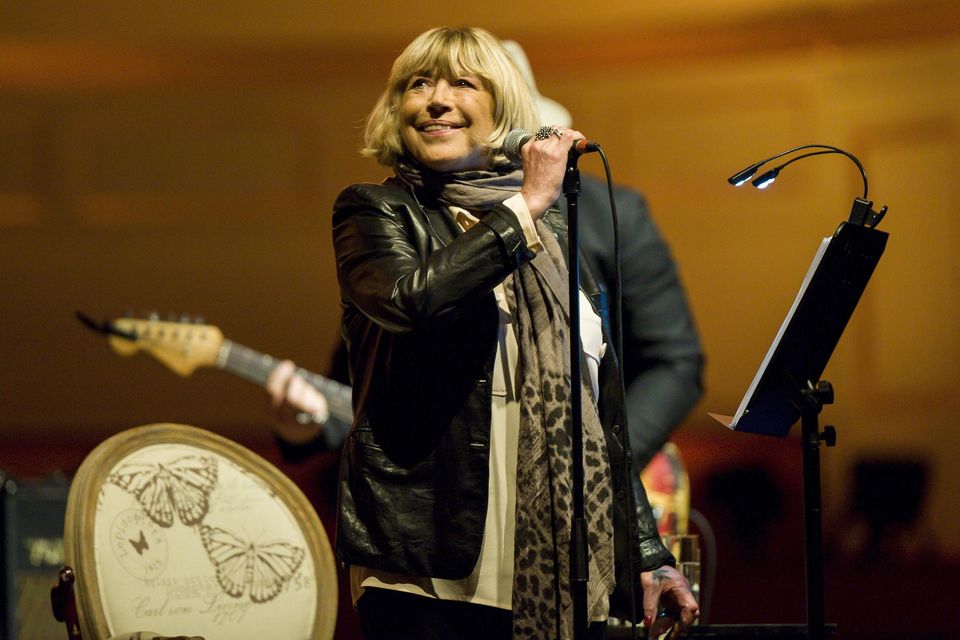 Marianne Faithfull on stage in 2015. Photo: Action Press